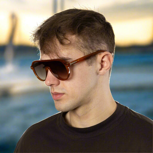 Paignton - Tortoise Frame  Brown Gradient Lens