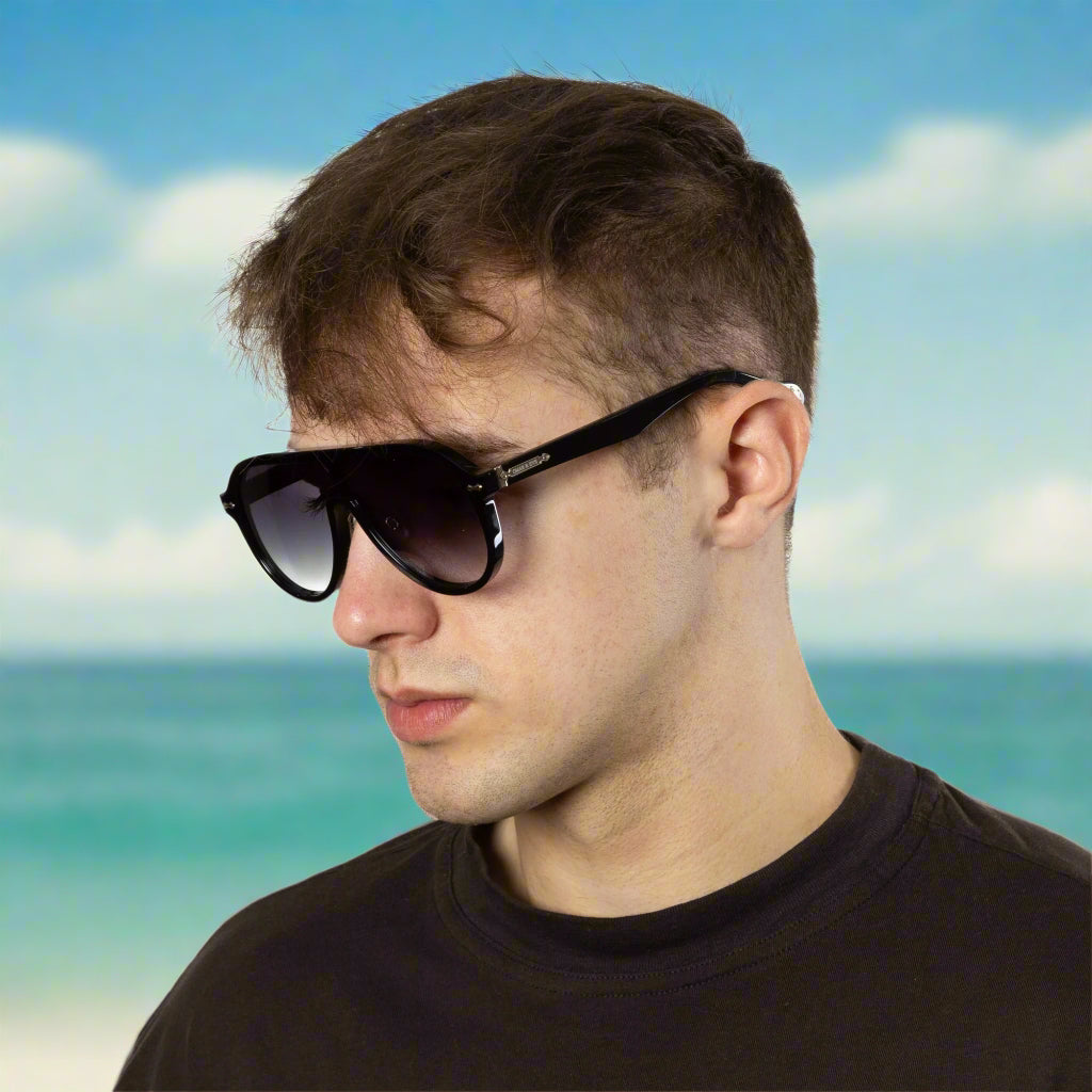 Paignton - Black Frame Black Gradient Lens