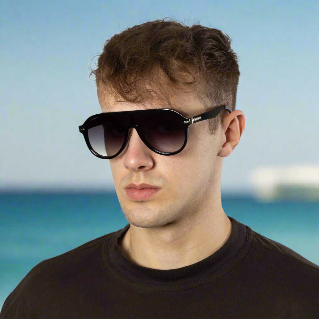 Paignton - Black Frame Black Gradient Lens