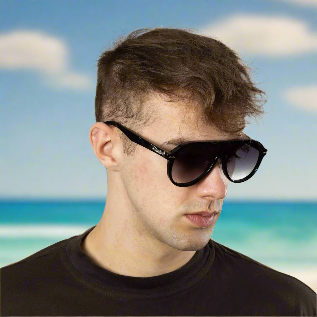 Paignton - Black Frame Black Gradient Lens