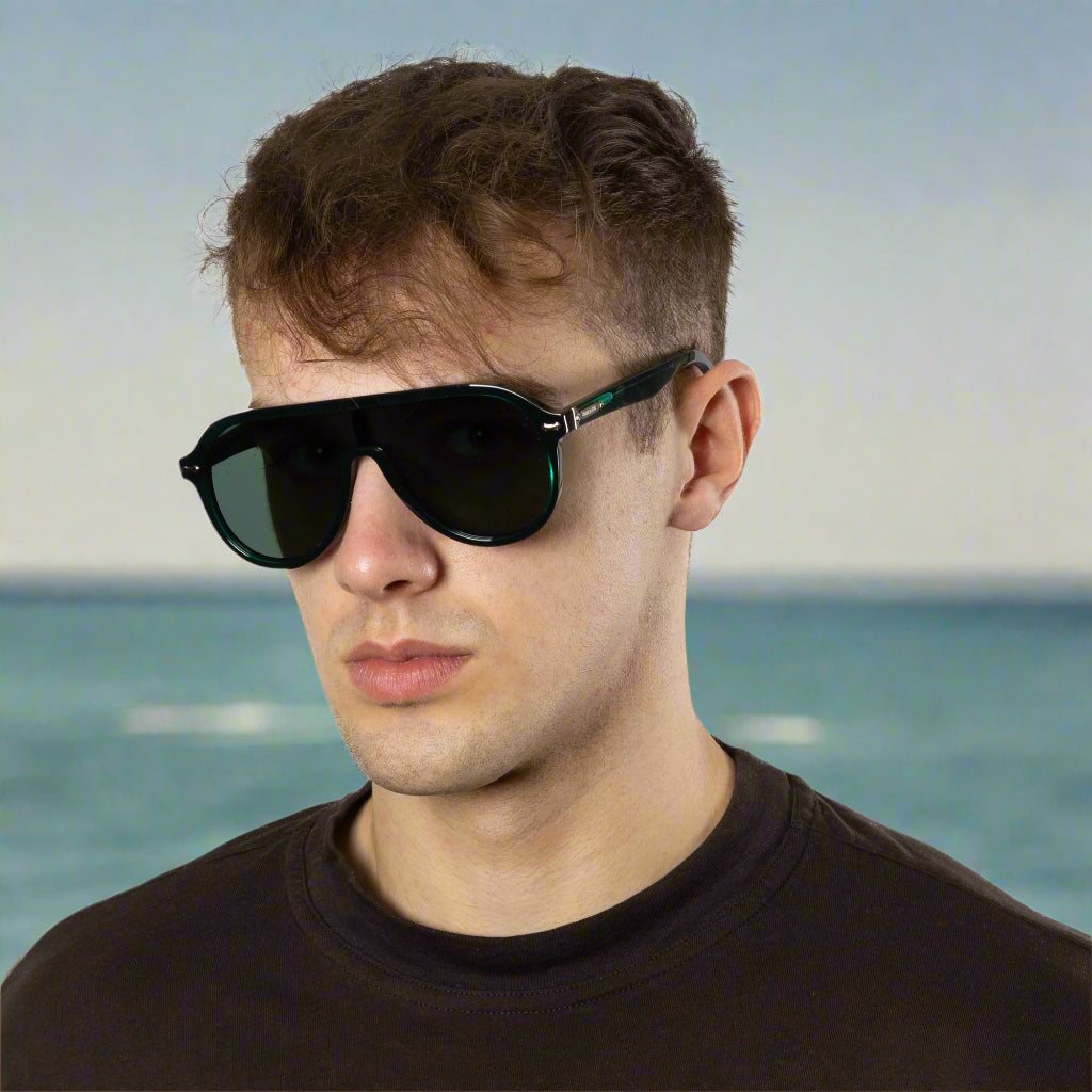 Paignton - Green Translucent Frame Green Lens