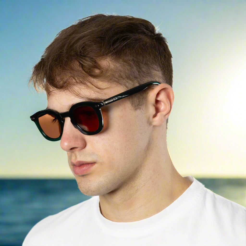 Shenstone - Green Transparent Frame Brown Lens