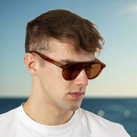 City - Tortoise Frame Brown Lens