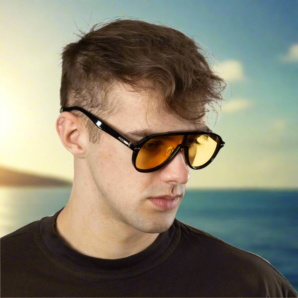 Ashbourne - Black Frame Yellow Lens