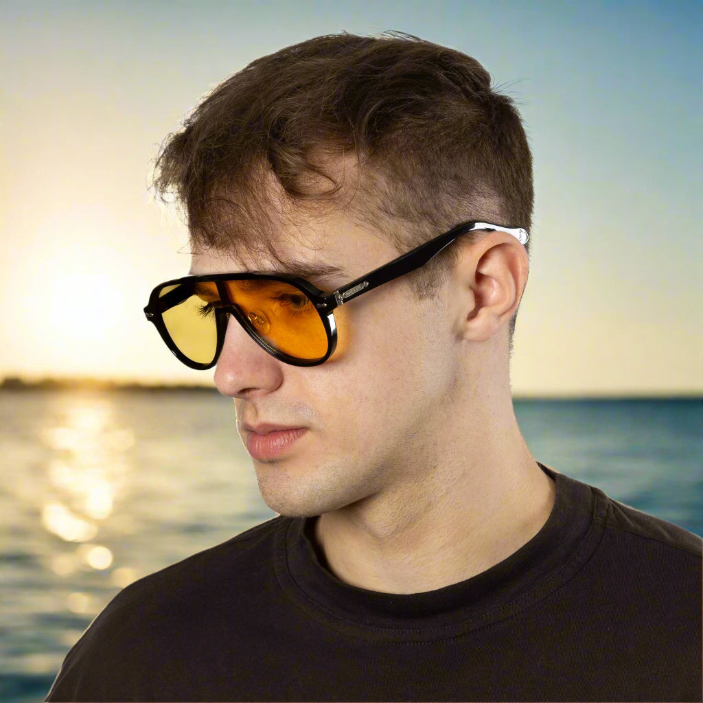 Ashbourne - Black Frame Yellow Lens