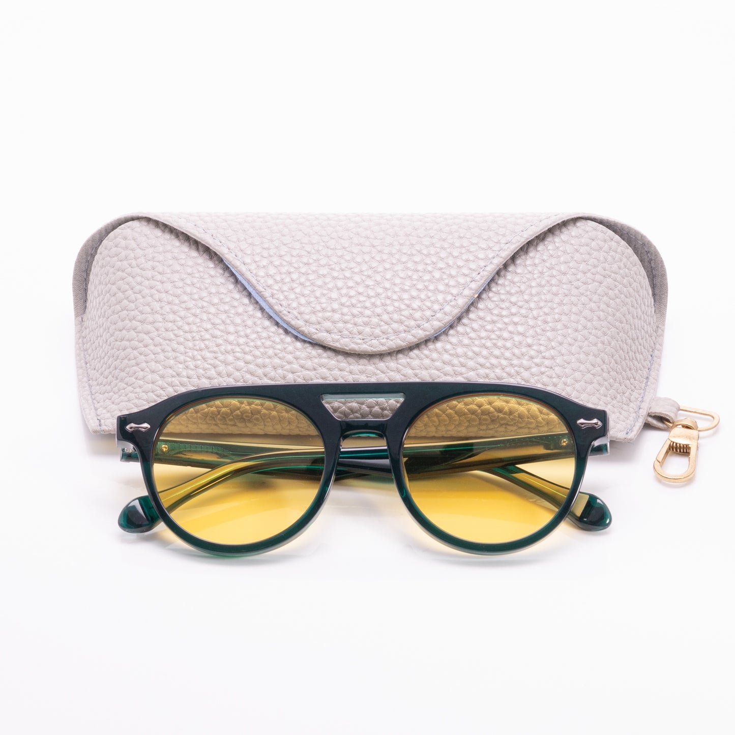 City - Green Translucent Frame Yellow Lens