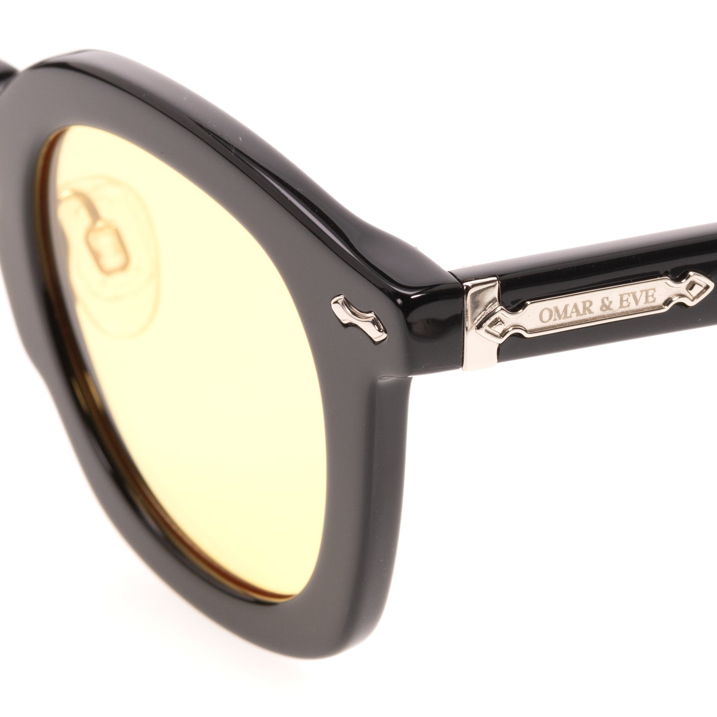 Shenstone - Black Shiny Frame Yellow Lens