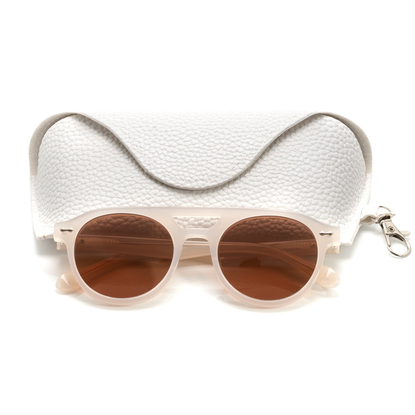 City - Ivory Frame Brown Lens