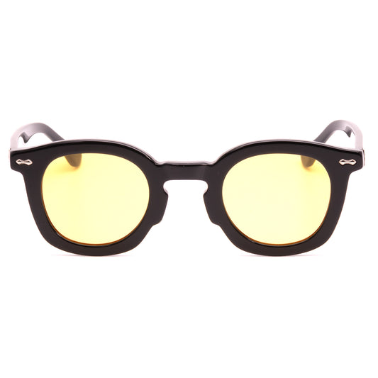 Shenstone - Black Shiny Frame Yellow Lens