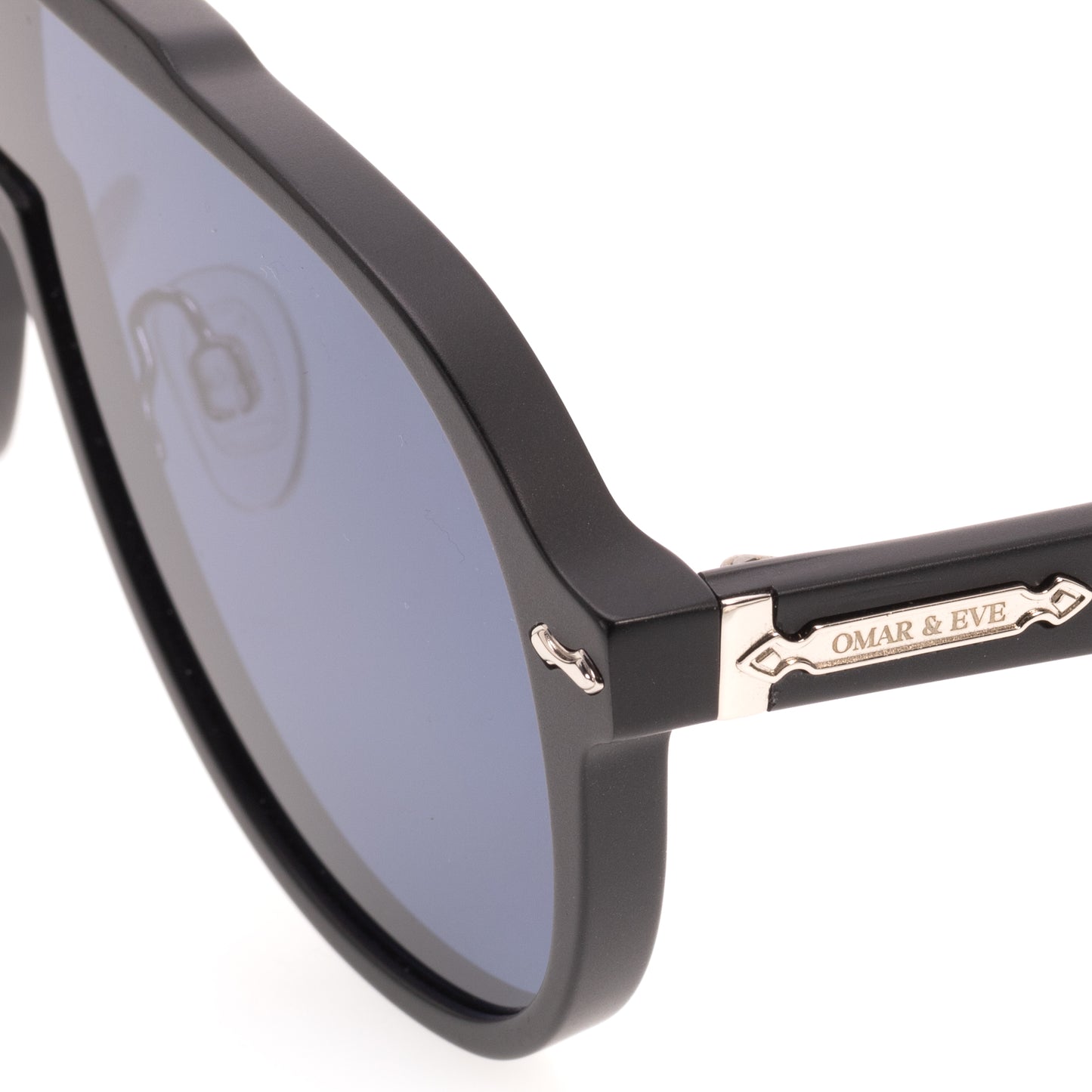 Ashbourne - Black Matt Frame Blue Lens