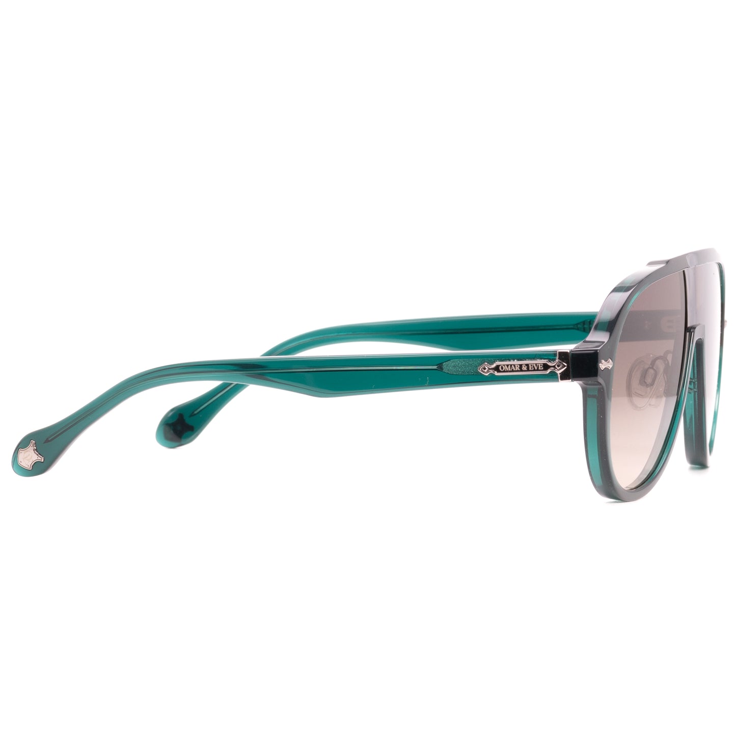 Ashbourne - Green Transparent Frame Brown Gradient Lens