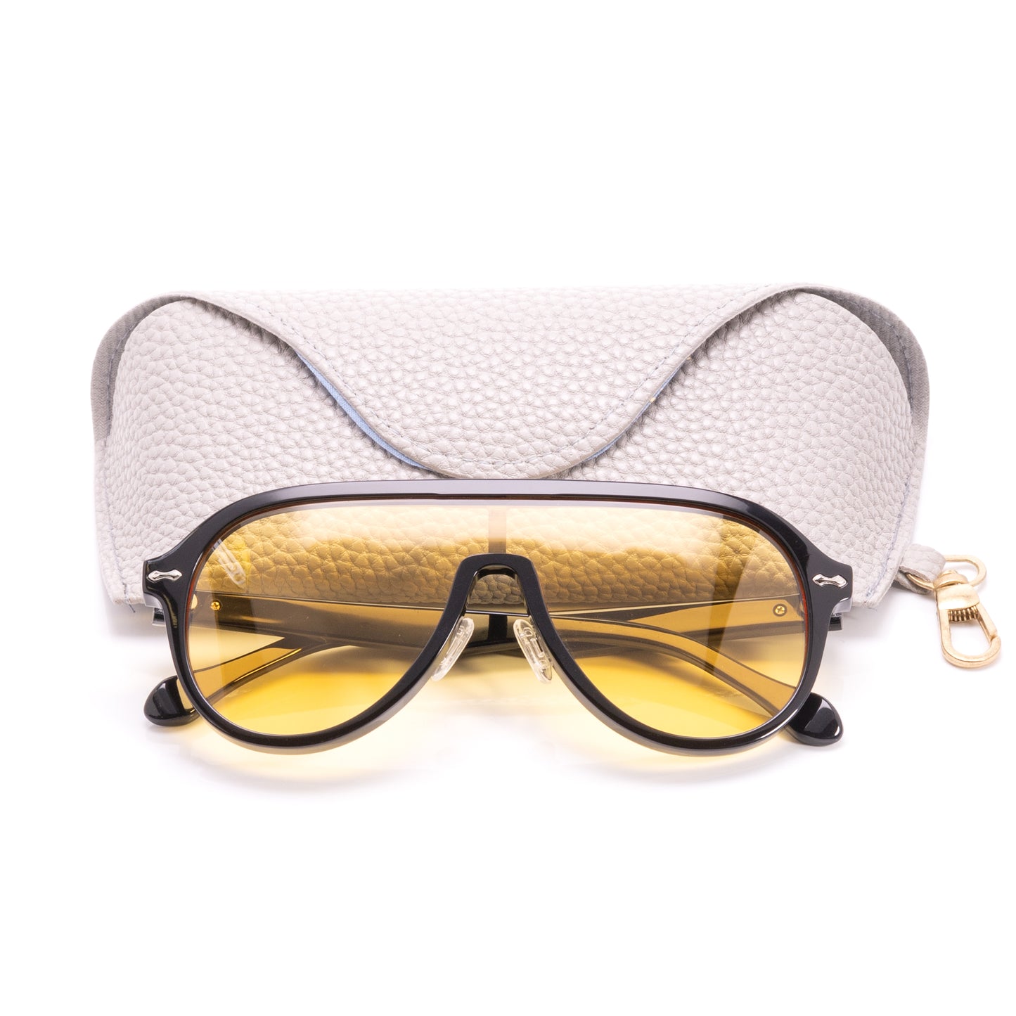 Paignton - Black Frame Yellow Lens