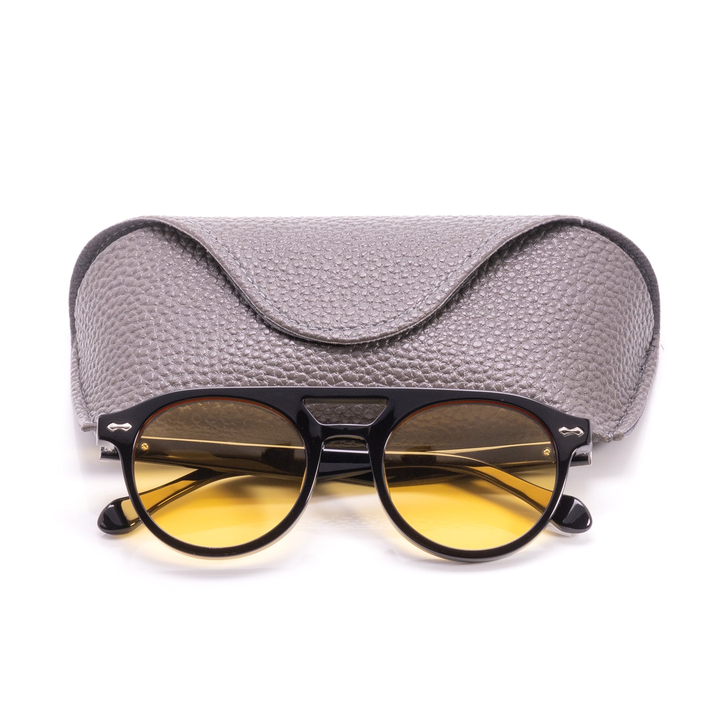 City - Black Frame Yellow Tint