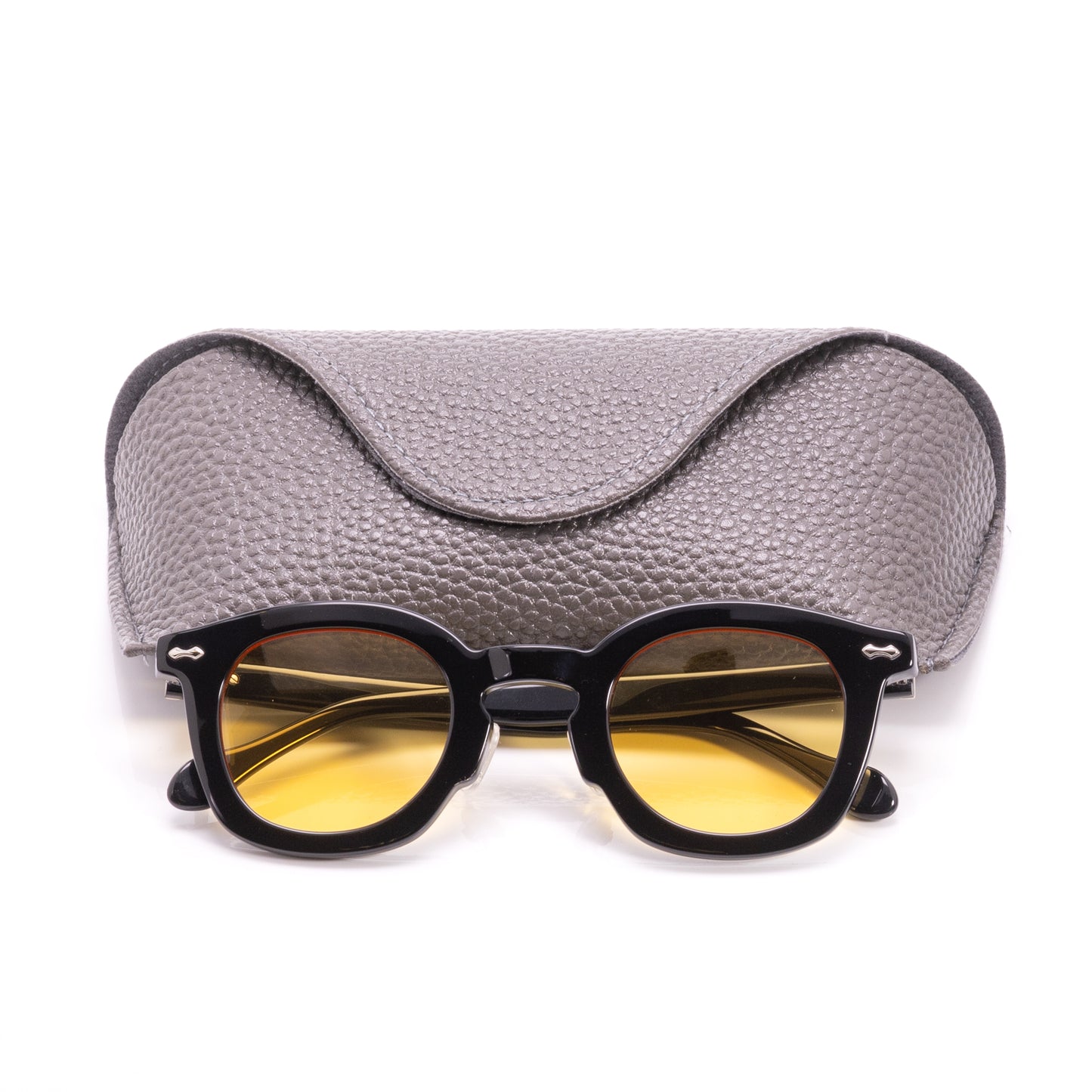 Shenstone - Black Shiny Frame Yellow Lens