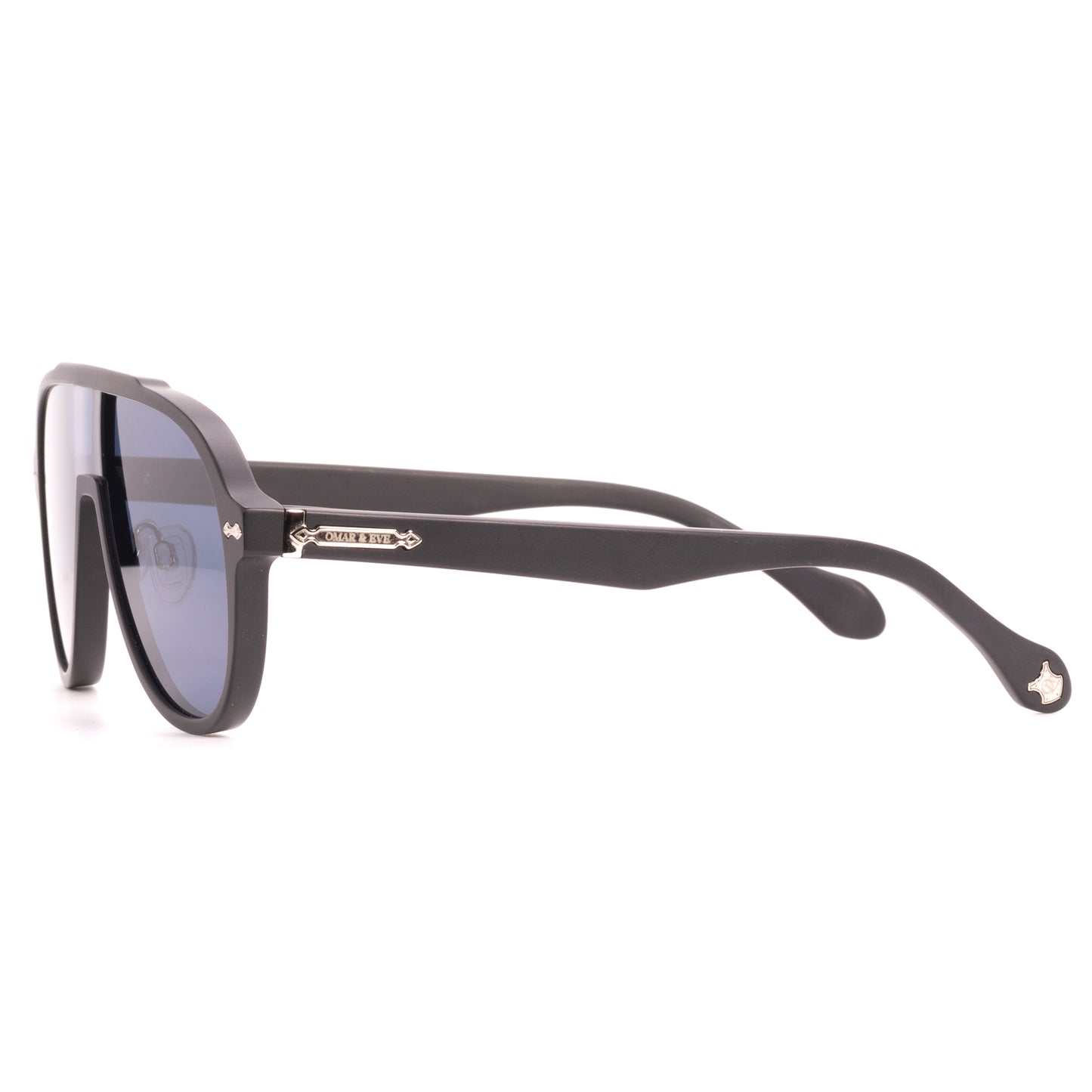 Ashbourne - Black Matt Frame Blue Lens