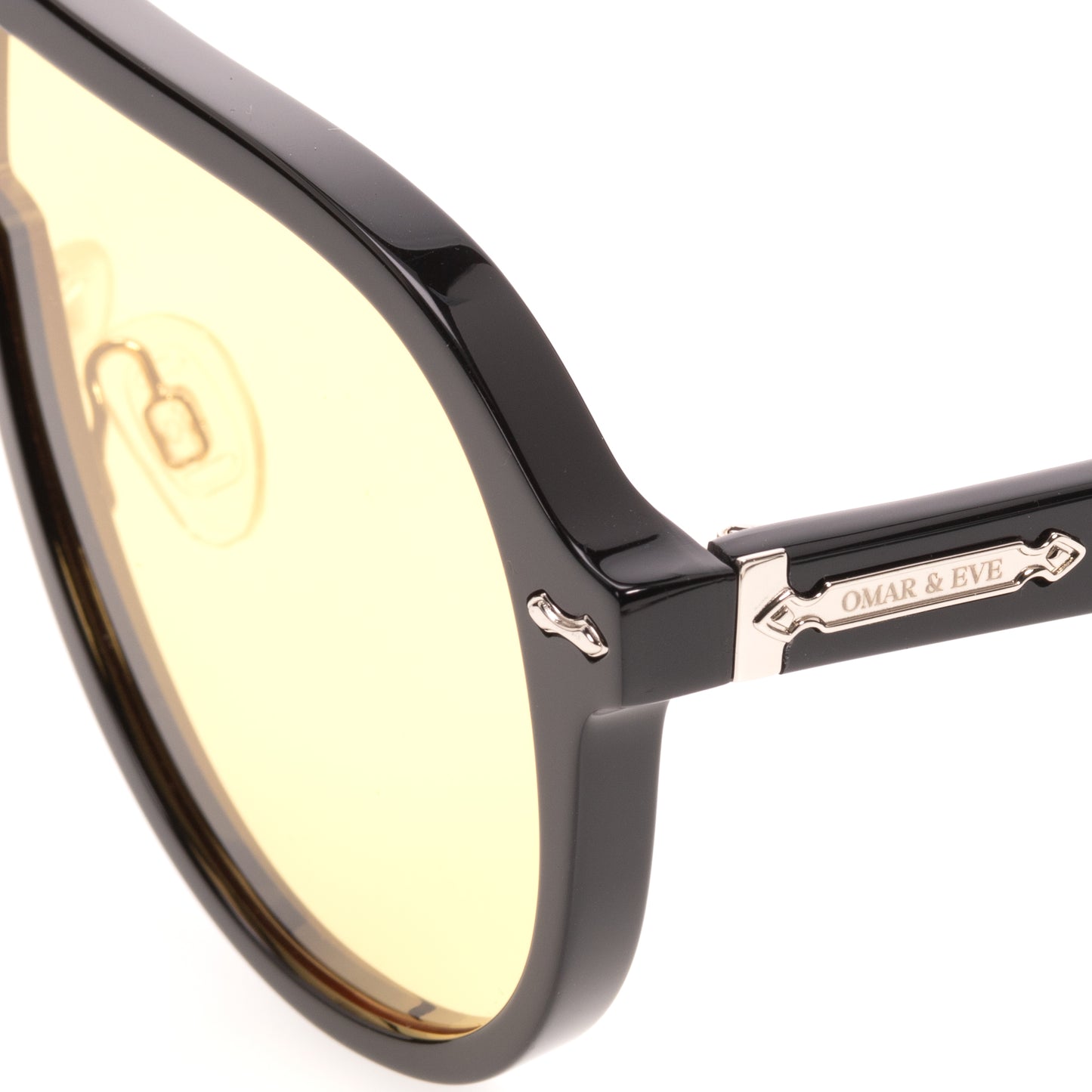 Paignton - Black Frame Yellow Lens