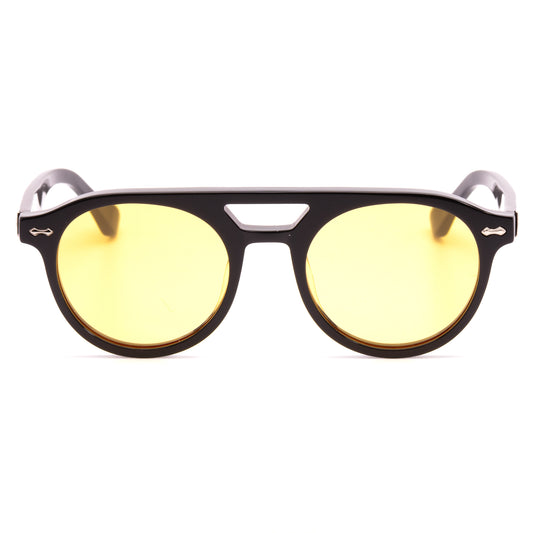 City - Black Frame Yellow Tint