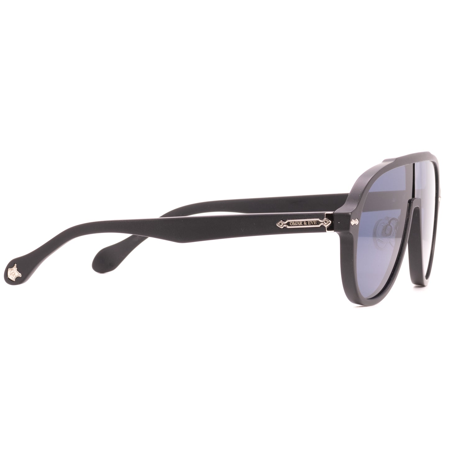 Ashbourne - Black Matt Frame Blue Lens