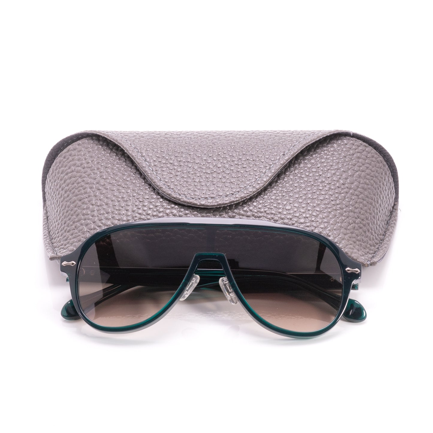 Ashbourne - Green Transparent Frame Brown Gradient Lens