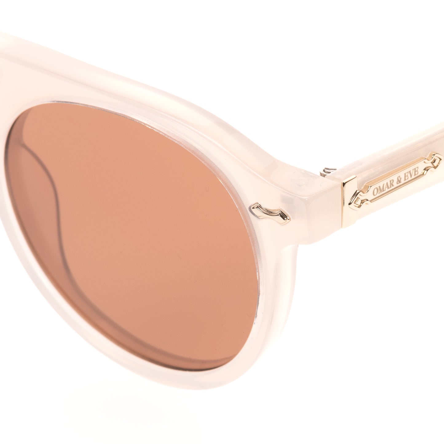 City - Ivory Frame Brown Lens