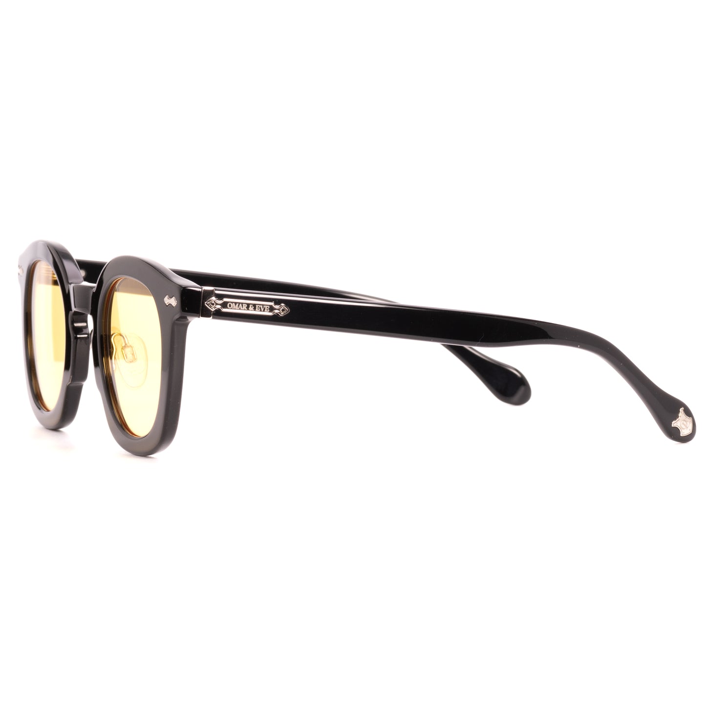 Shenstone - Black Shiny Frame Yellow Lens