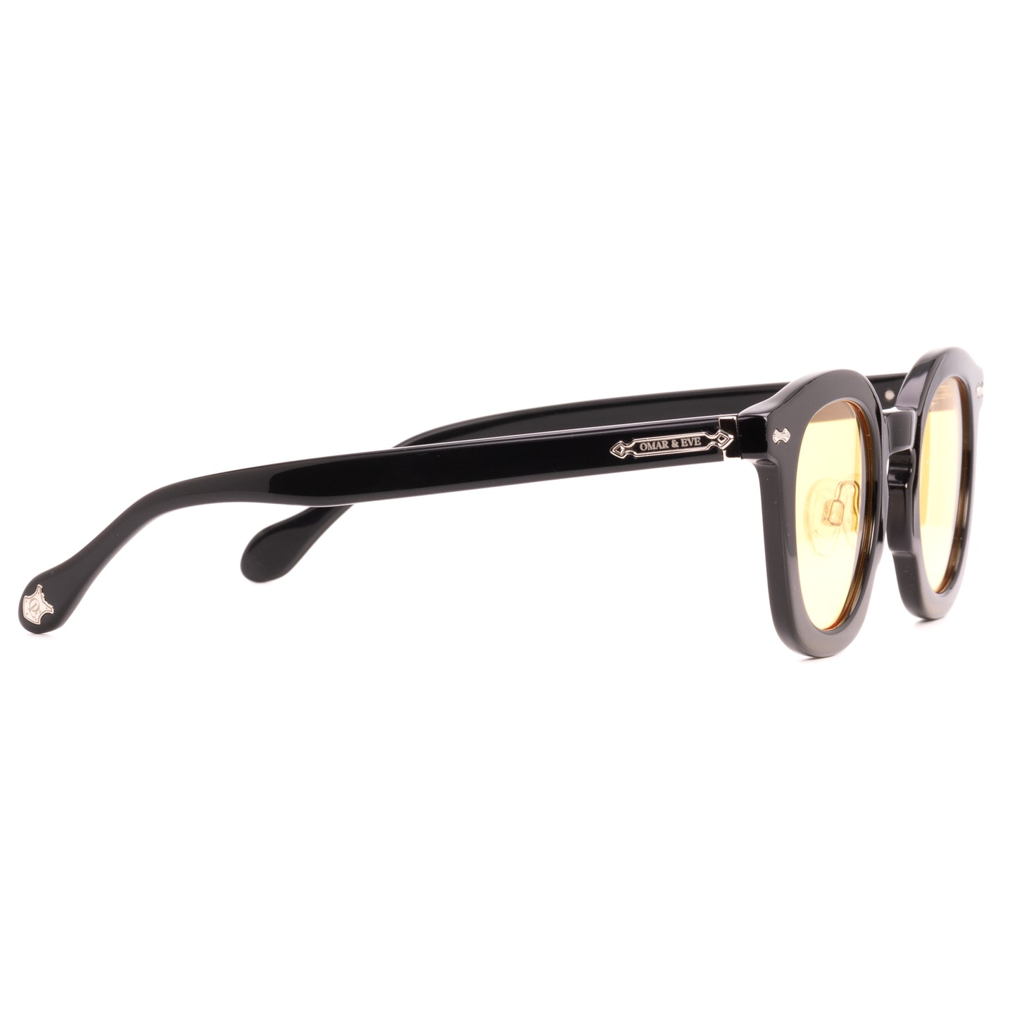 Shenstone - Black Shiny Frame Yellow Lens