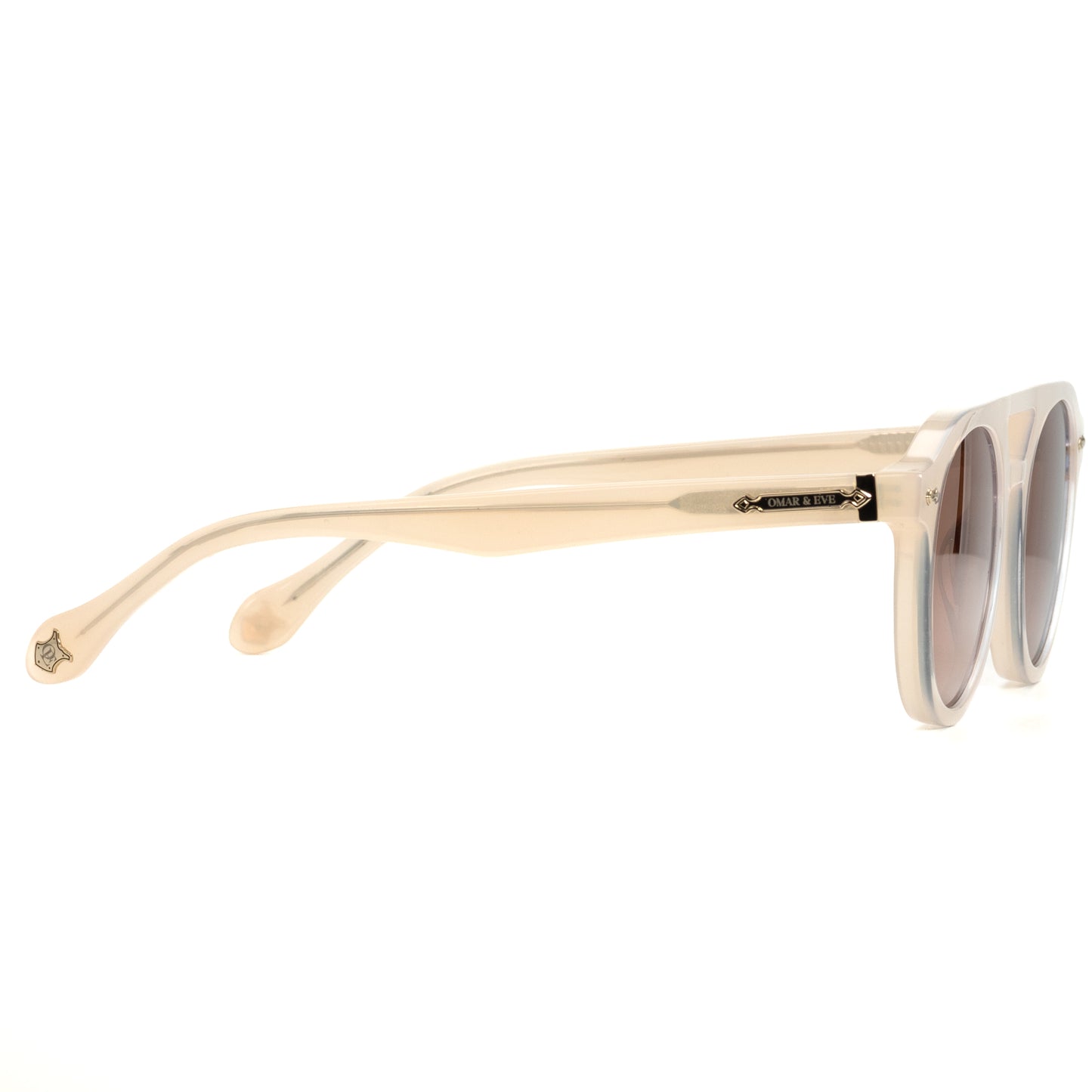 City - Ivory Frame Brown Lens