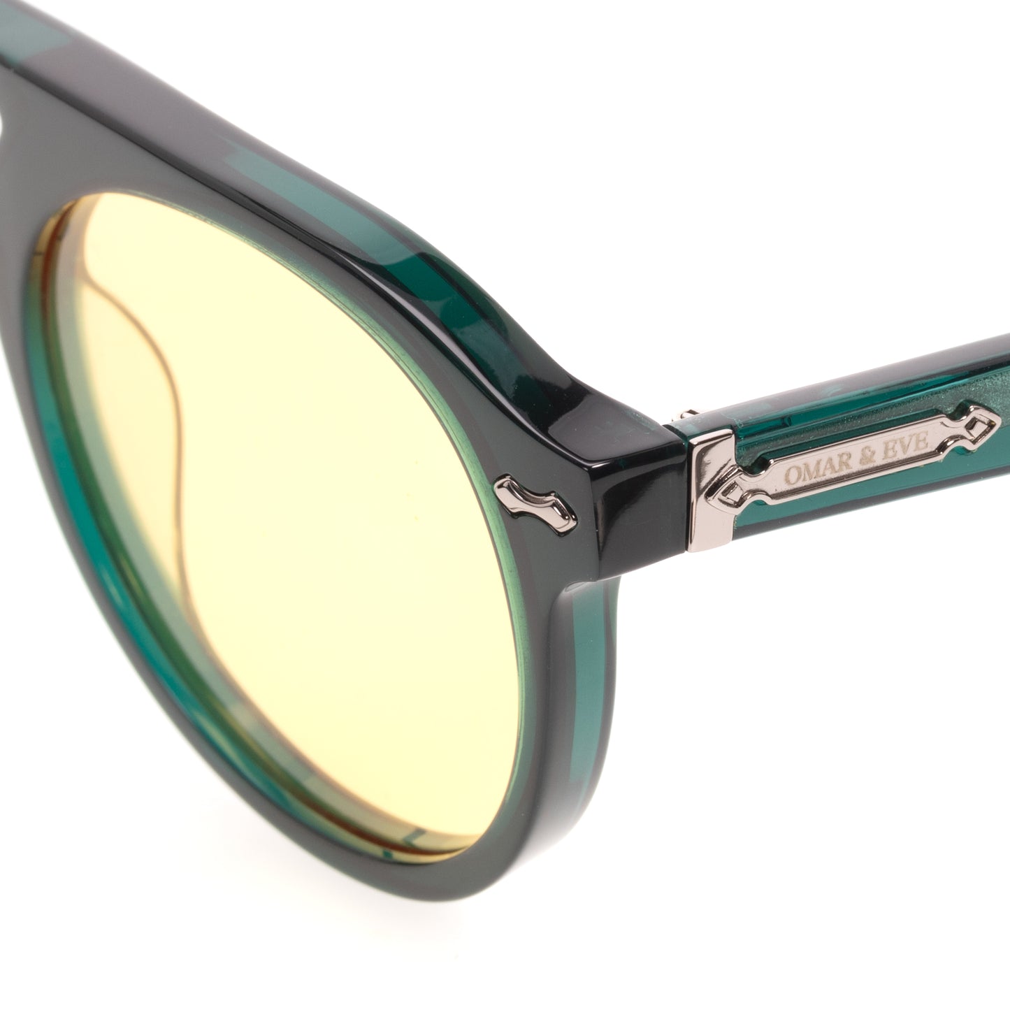 City - Green Translucent Frame Yellow Lens