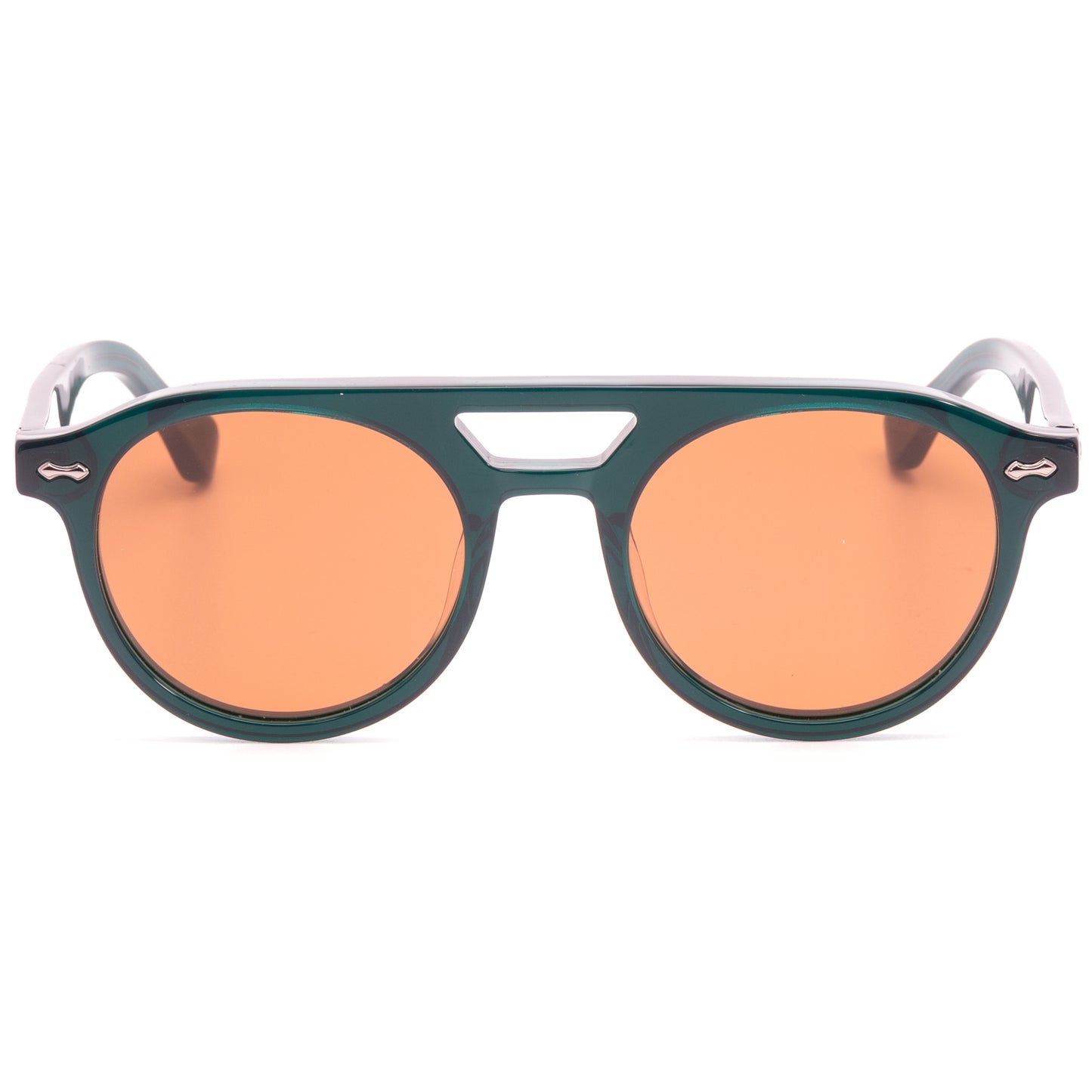 City - Green Translucent Frame Brown Lens
