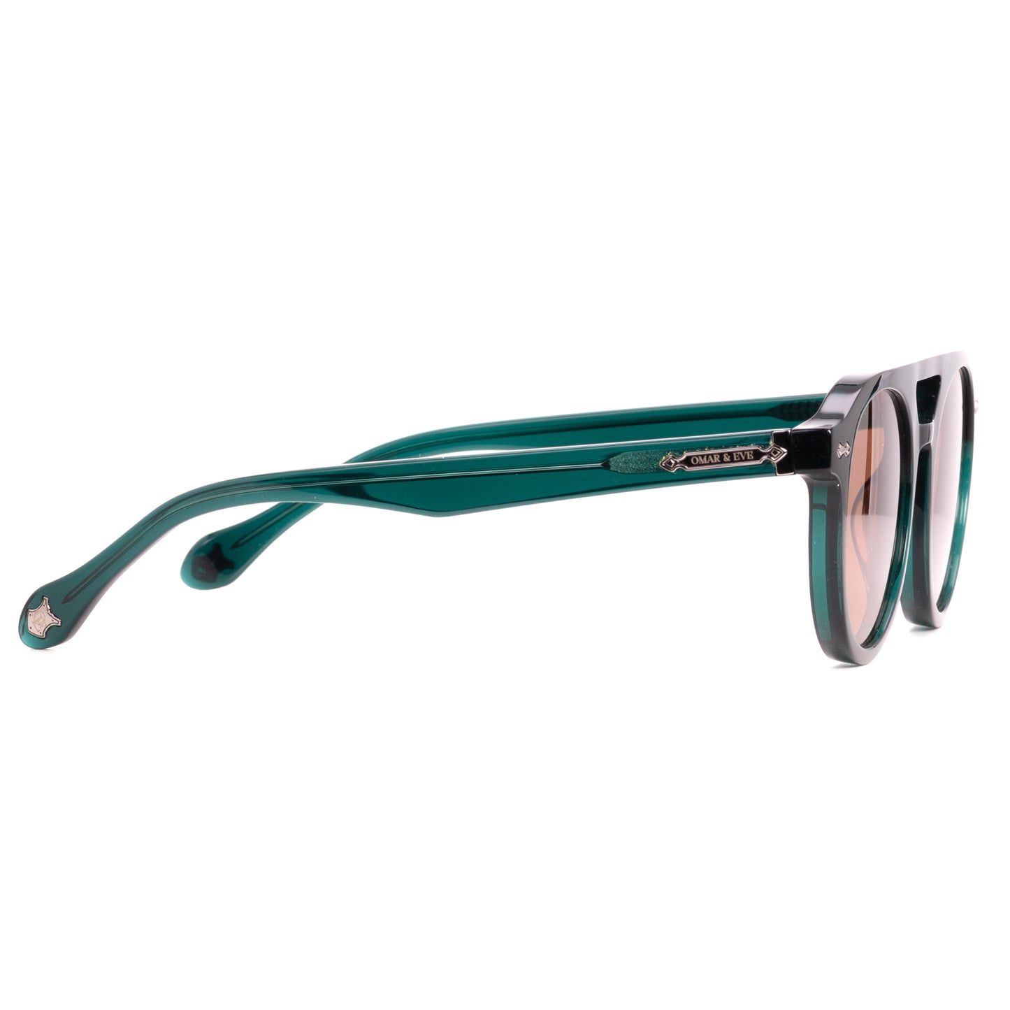 City - Green Translucent Frame Brown Lens