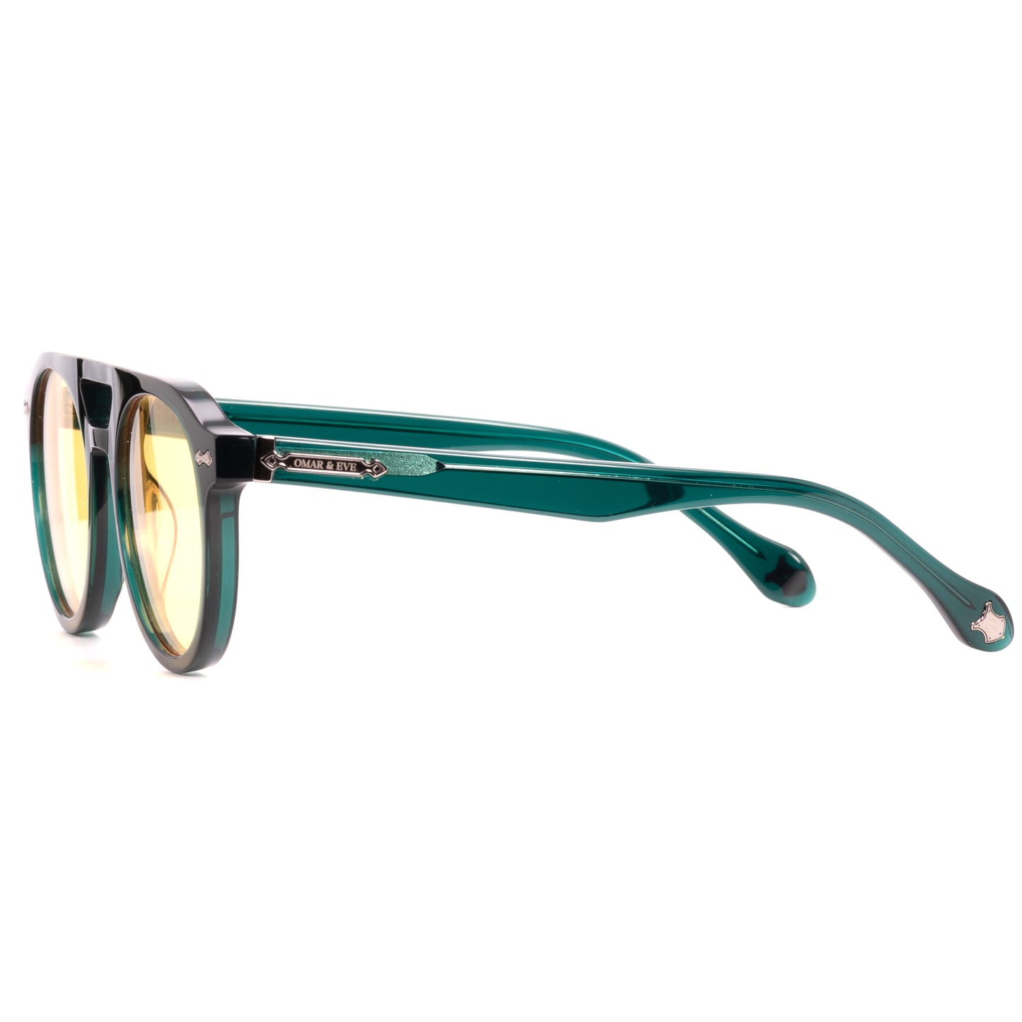 City - Green Translucent Frame Yellow Lens