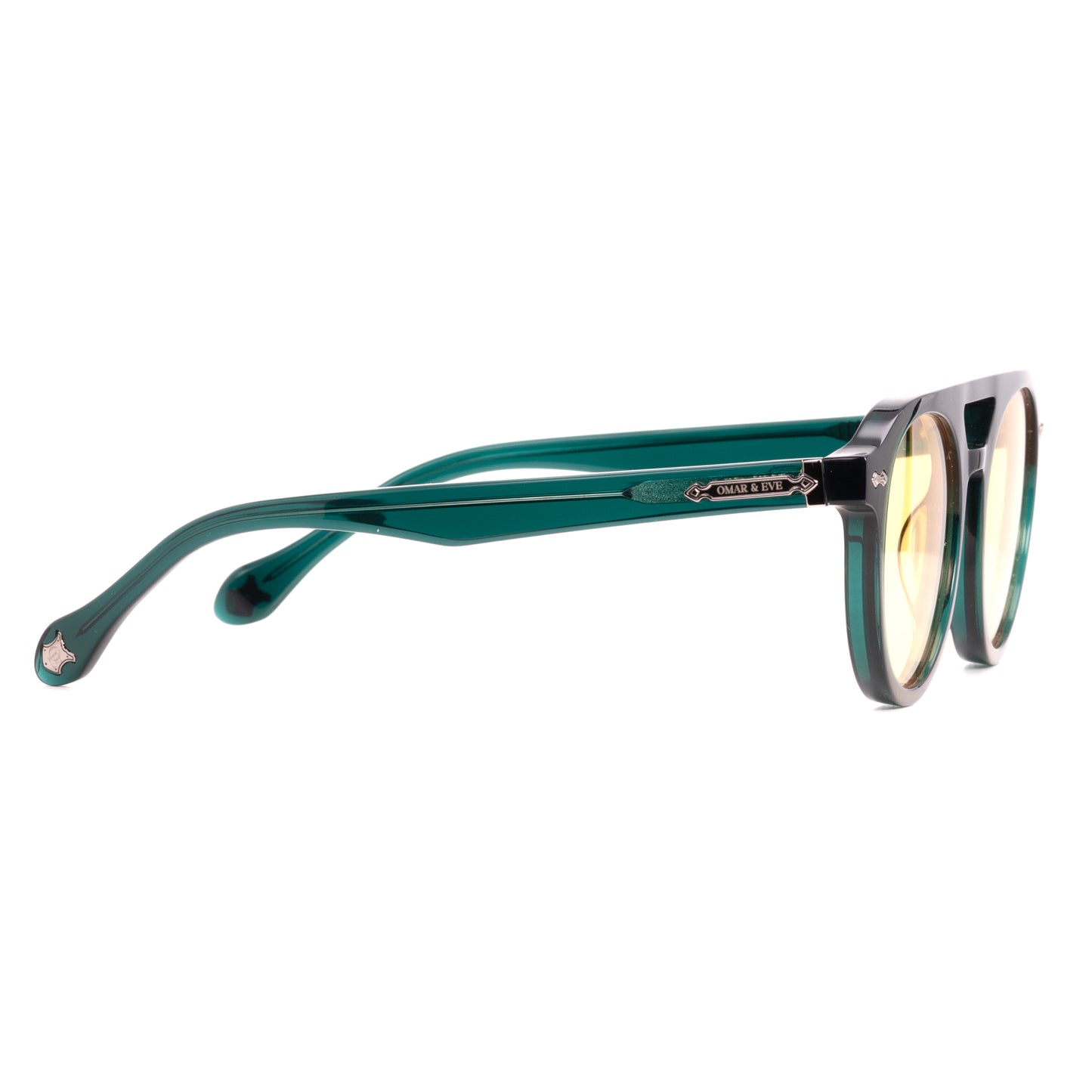 City - Green Translucent Frame Yellow Lens