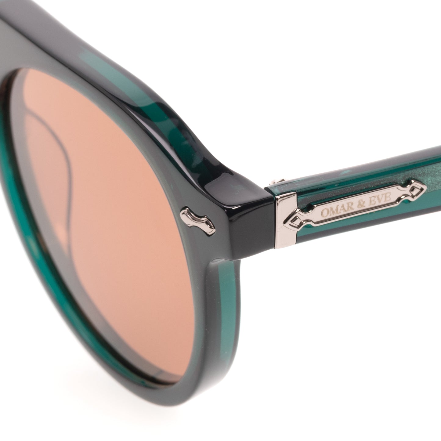 City - Green Translucent Frame Brown Lens
