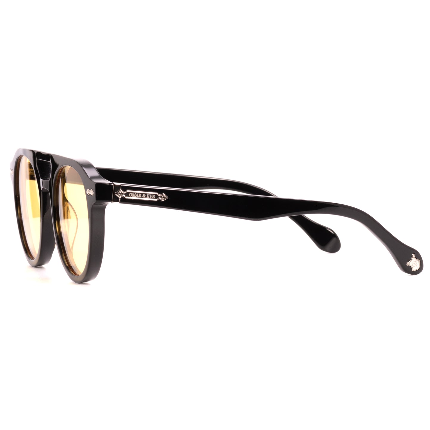 City - Black Frame Yellow Tint