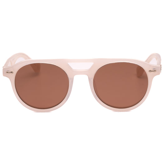 City - Ivory Frame Brown Lens
