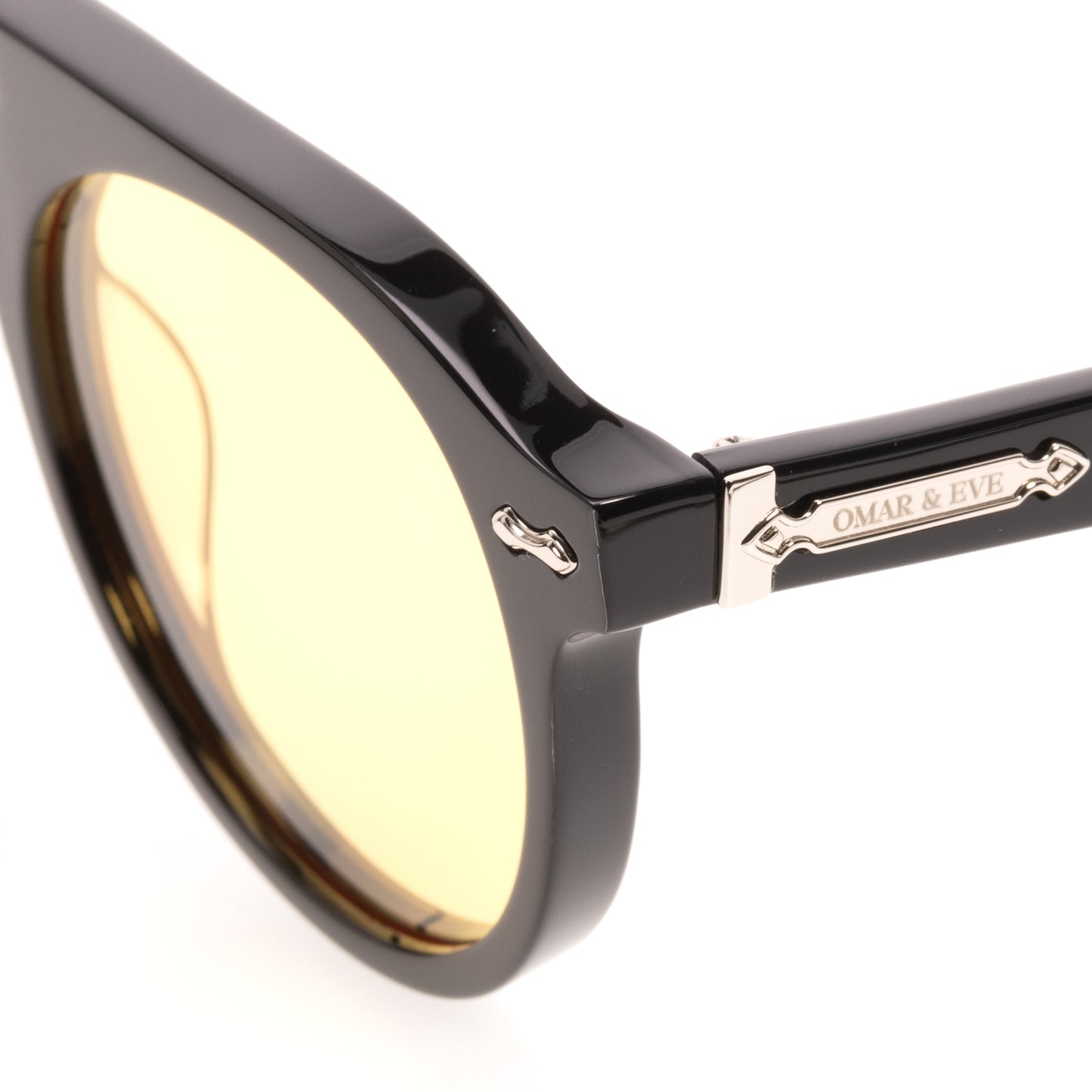 City - Black Frame Yellow Tint
