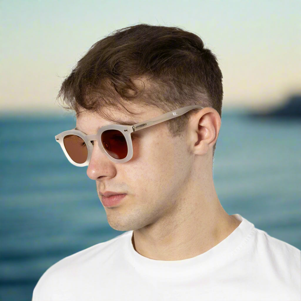 Shenstone - Ivory Frame Brown Lens