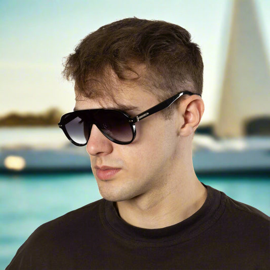 Ashbourne - Black Frame Gradient Black Lens
