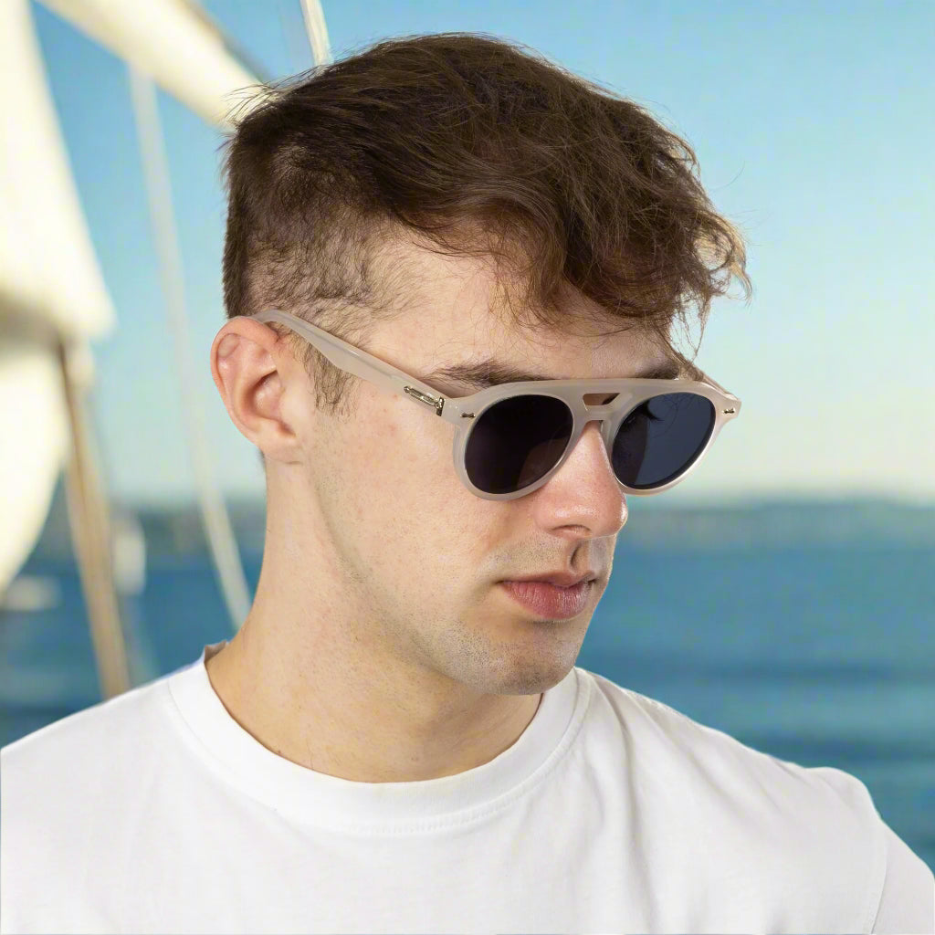 City - Ivory Frame Blue Tint