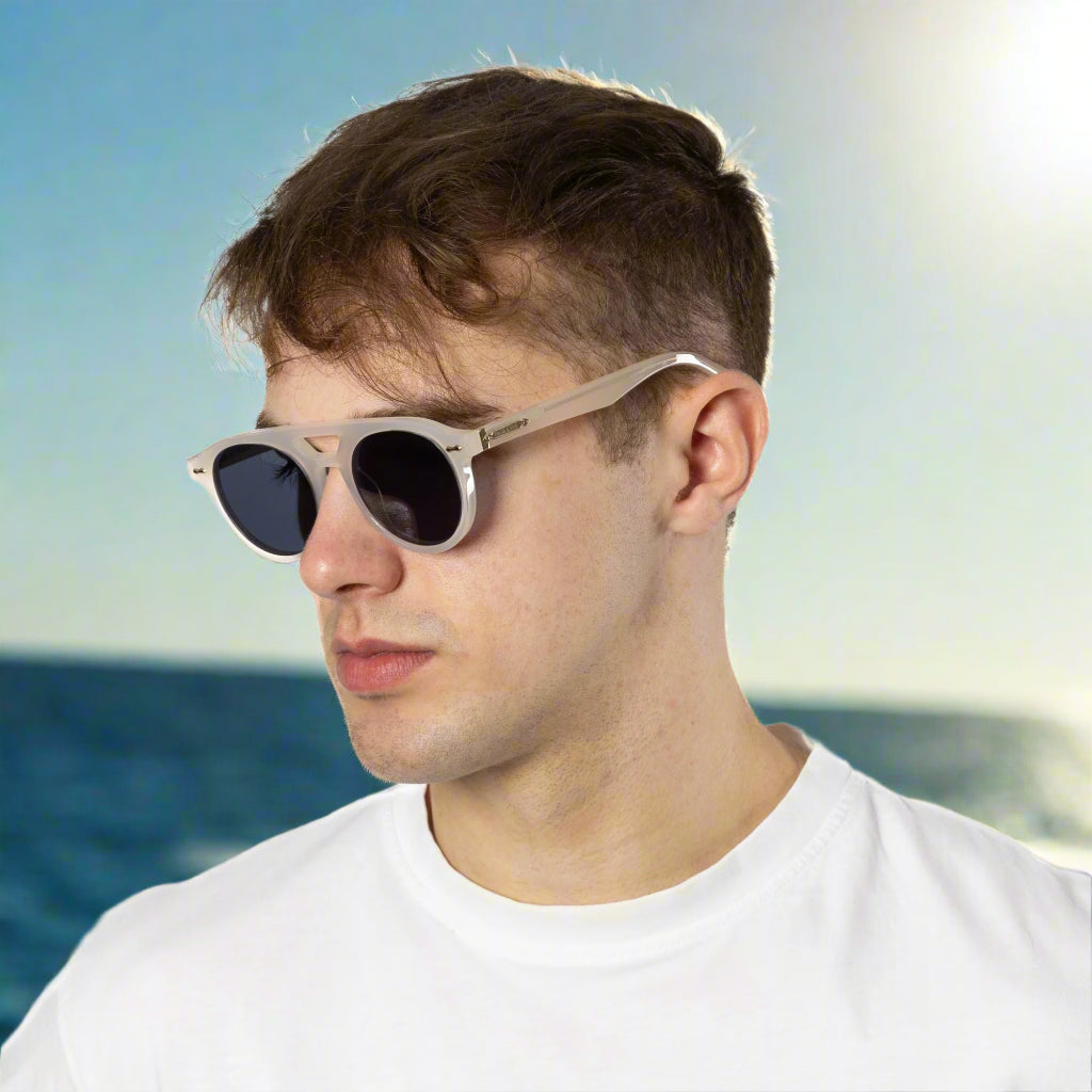 City - Ivory Frame Blue Tint