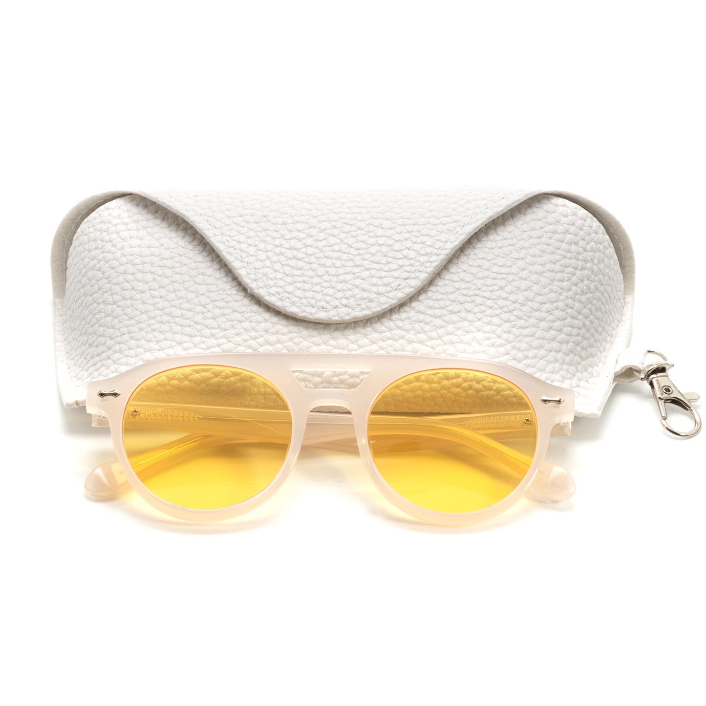 City - Ivory Frame Yellow Lens