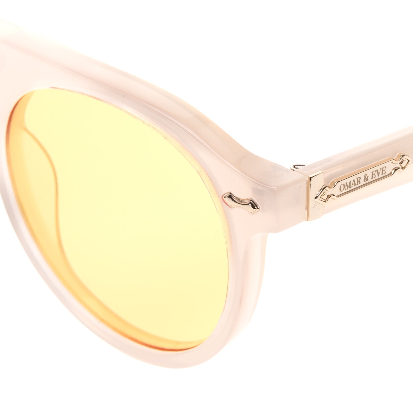 City - Ivory Frame Yellow Lens