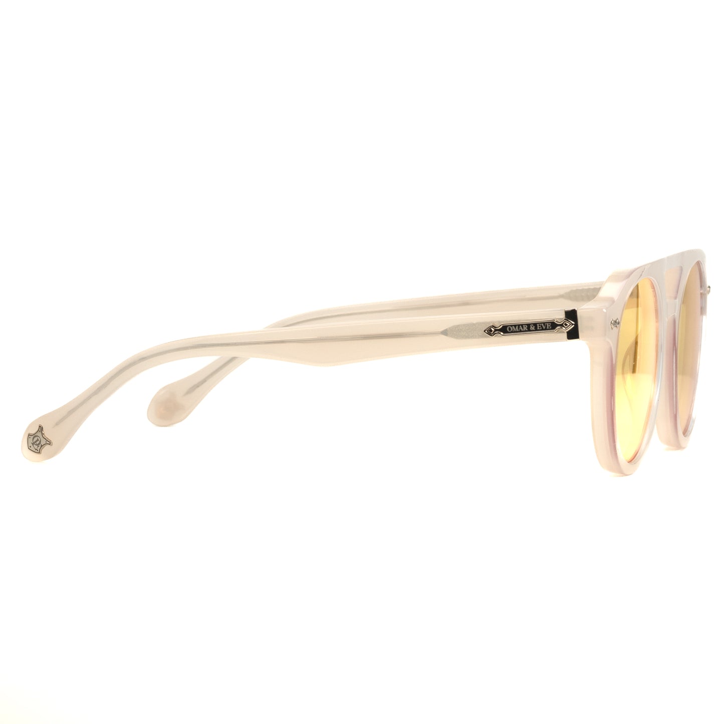 City - Ivory Frame Yellow Lens